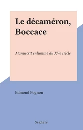 Le décaméron, Boccace