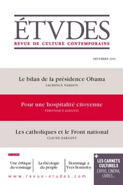 Etudes n°4233 — décembre 2016