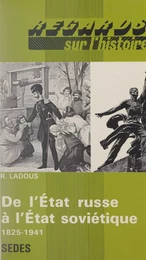 De l'État russe à État soviétique, 1825-1941