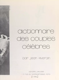 Dictionnaire des couples célèbres