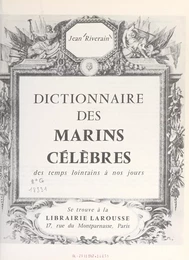 Dictionnaire des marins célèbres