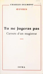 Tu ne jugeras pas