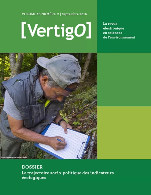 La trajectoire socio-politique des indicateurs écologiques -  - Les Éditions en environnement VertigO