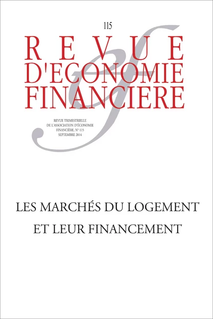 Les marchés du logement et leur financement - Ouvrage Collectif - Association Europe-Finances-Régulations (AEFR)