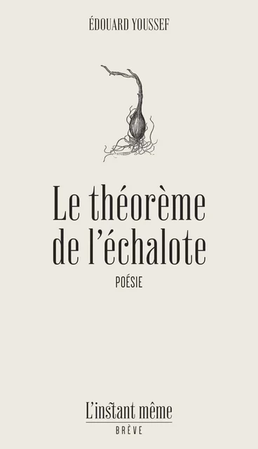 Le théorème de l'échalote - Édouard Youssef - Éditions de L'instant même