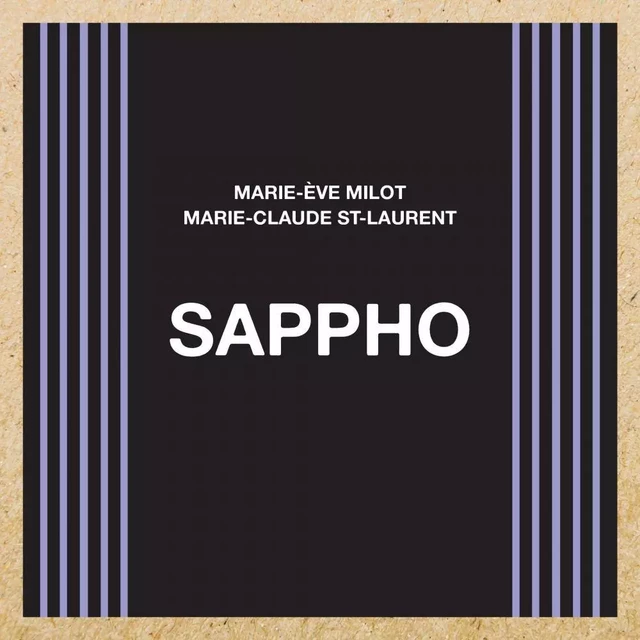 Sappho - Marie-Ève Milot, Marie-Claude St-Laurent - Éditions du remue-ménage