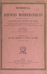 Les corps algébriques et la théorie des idéaux