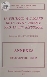 La politique à l'égard de la petite enfance sous la IIIe République