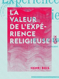 La Valeur de l'expérience religieuse