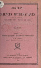 Stabilité et dynamique de la production dans l'économie politique