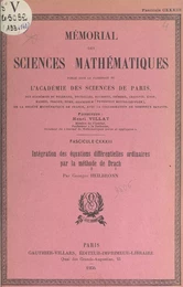 Intégration des équations différentielles ordinaires par la méthode de Drach