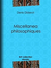 Miscellanea philosophiques