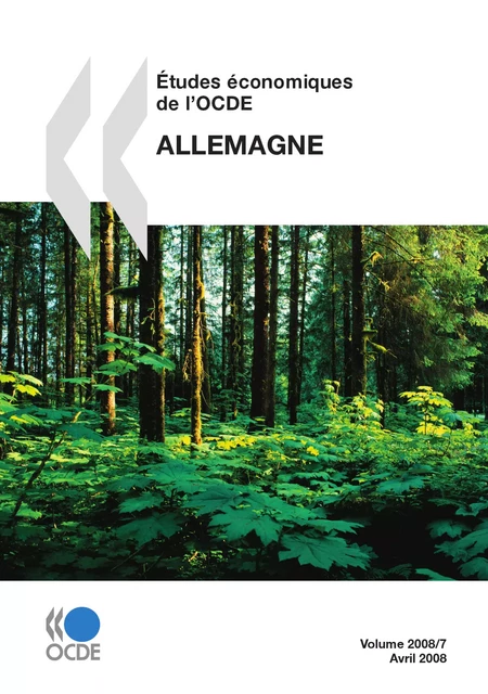 Études économiques de l'OCDE : Allemagne 2008 -  Collectif - OECD