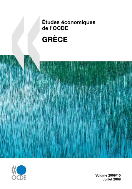 Études économiques de l'OCDE : Grèce 2009 -  Collectif - OECD