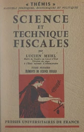 Science et technique fiscales (1)