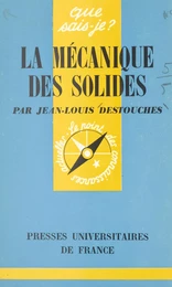 La mécanique des solides