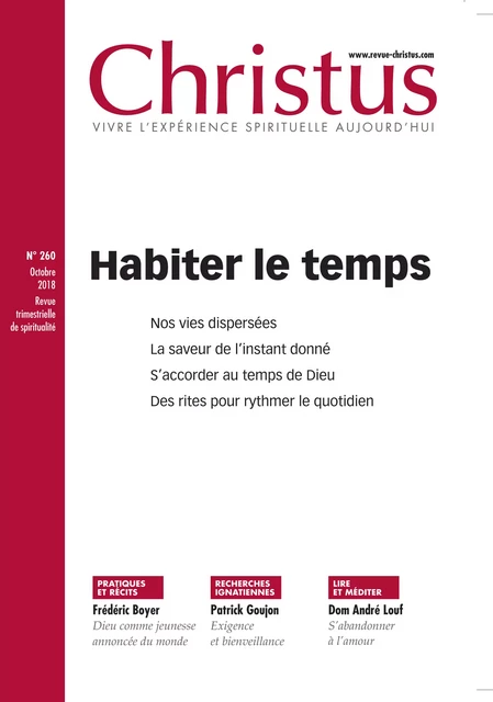 Revue Christus : Habiter le temps - Collectif Collectif - Christus