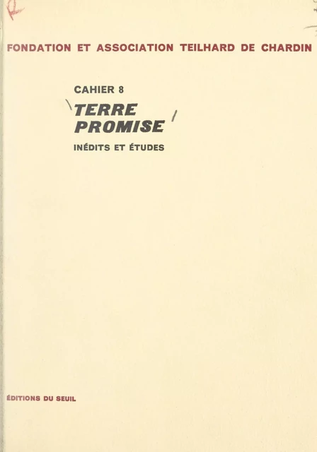 Terre promise - Czeslaw Bartnik, Pierre Burney, Ewert Cousins - Seuil (réédition numérique FeniXX)