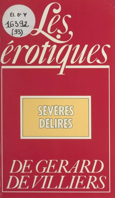 Sévères délires - Joliace Can - (Presses de la Cité) réédition numérique FeniXX