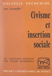 Civisme et insertion sociale