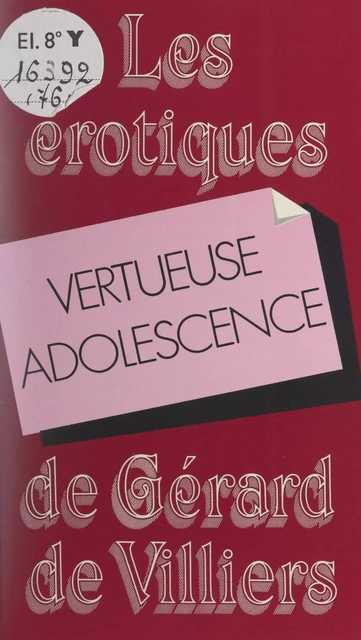 Vertueuse adolescence - Gordon Mac Ready - (Presses de la Cité) réédition numérique FeniXX