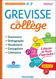 Grevisse du collège : De la 6e à la 3e