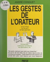 Les gestes de l'orateur