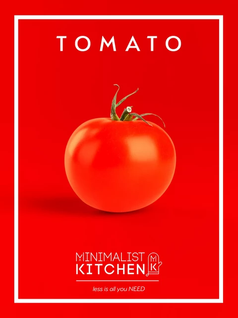 Tomato - Minimalist Kitchen - DIVAGATIONS CONFORMES