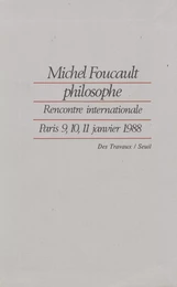 Michel Foucault philosophe