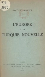 L'Europe et la Turquie nouvelle