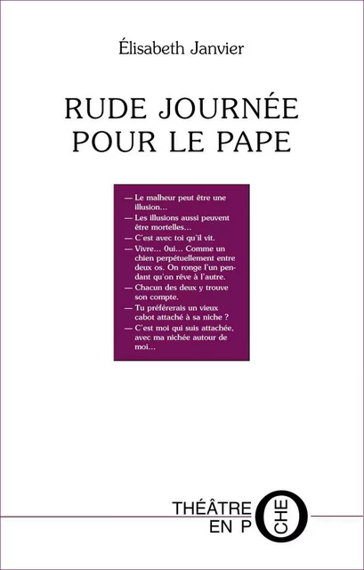 Rude journée pour le pape - Élisabeth Janvier - Editions du Laquet