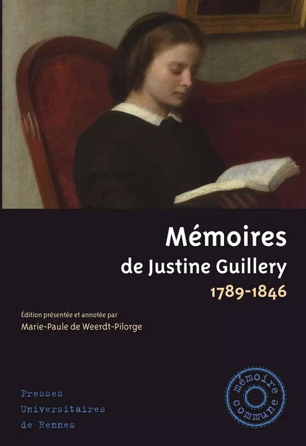 Mémoires de Justine Guillery - Justine Guillery - Presses universitaires de Rennes