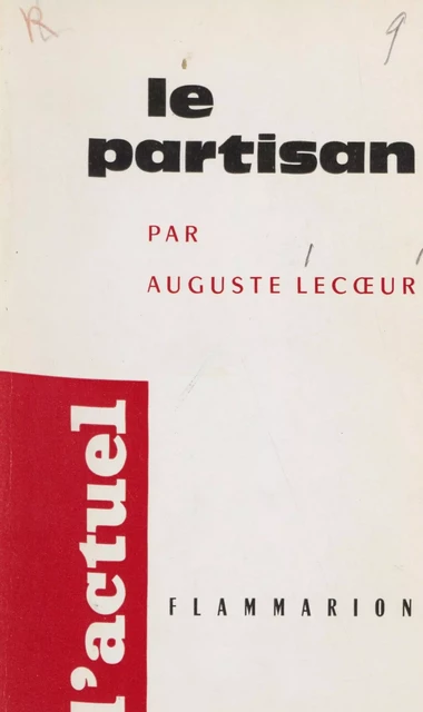 Le partisan - Auguste Lecoeur - (Flammarion) réédition numérique FeniXX