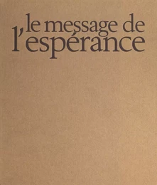 Le message de l'espérance