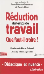 Réduction du temps de travail