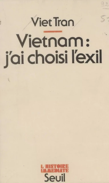 Vietnam -  Viet Tran - Seuil (réédition numérique FeniXX)