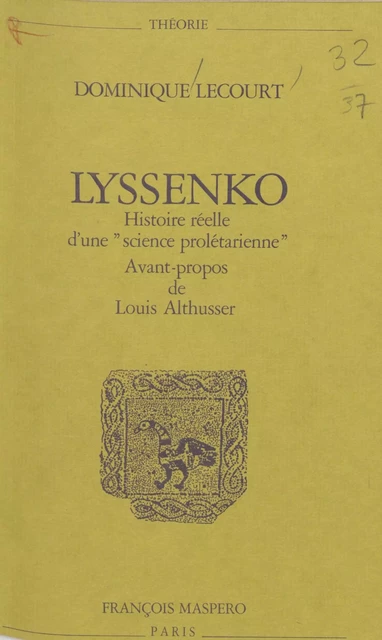 Lyssenko - Dominique Lecourt - La Découverte (réédition numérique FeniXX)