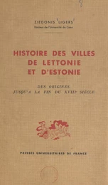 Histoire des villes de Lettonie et d'Estonie