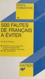 500 fautes de français à éviter