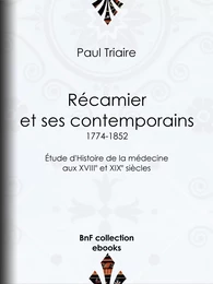 Récamier et ses contemporains (1774-1852)