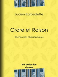 Ordre et Raison