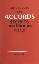 Les accords secrets franco-britanniques de l'automne 1940