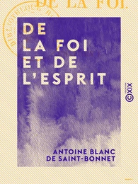 De la foi et de l'esprit