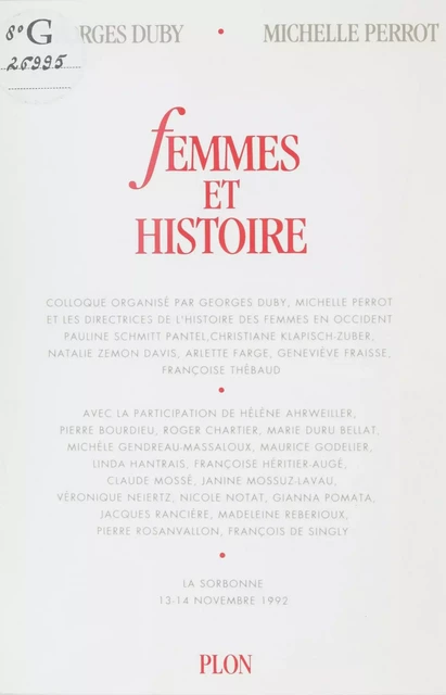 Femmes et histoire -  Collectif - Plon (réédition numérique FeniXX)