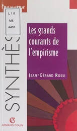 Les grands courants de l'empirisme