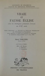 Vraie et fausse Église selon les théologiens protestants français du XVIIe siècle