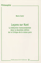 Leçons sur Kant