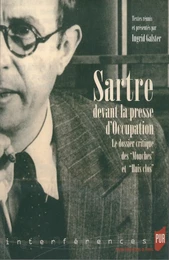 Sartre devant la presse d’Occupation