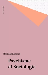 Psychisme et Sociologie