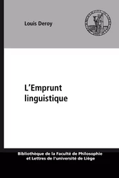 L’Emprunt linguistique